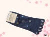 Printing dots five toe socks