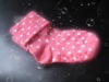 baby girls pink lovely non-skid socks