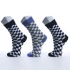men's fishion grid cotton socks