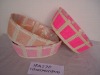 Oval Colored Wicker Baskets with Plastic Liner