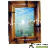 wooden decorative bamboo glass photo frame