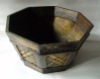 antique bamboo bucket flower bucket