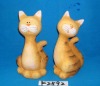 stock pottery set of 2 cat