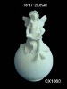 ceramic bisque fairy for decoration-bisque potteryware