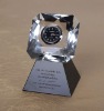 Wholesale 2011 Hot selling crystal gift crystal clock craft