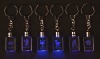 Wholesale 3d etched crystal keychain with light