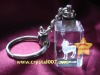 luminous crystal keychain