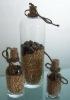Wholesale handblown clear glass beach bottle