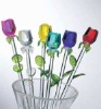 Wholesale Glass flower/wedding crafts/Valentine's Day gifts