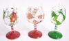 Wholesale handpainted wine glass of Christmas gift