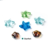 Wholesale Multi color glass starfish in different colors