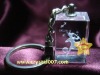 Wholesale 3d crystal keychain
