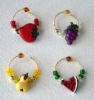 Wholesale fashion wedding wine glass charm