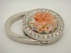 Wholesale crystal alloy purse hanger