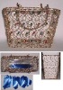 Wholesale Packaging basket,wire basket,gift basket,bead basket,basketry,metal basket,bow basket made in wire with plastic beads