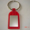 Wholesale Zinc alloy with red PVC metal keychain