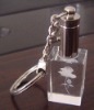 LED Crystal Ring Keychain