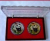 Panda series collection Coins with plastic gift box