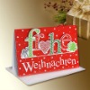 Wholesale 2011 personalized hademade Christmas card