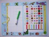 Blue Magnetic writing board of more function