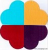 Wholesale 2011 newest heart shape napkin