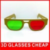 Wholesale red cyan paper glasses