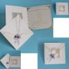 Wholesale greeting card with a lovely heart on a cute envelope-T004