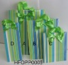 Wholesale green small paper gift bag