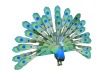 Wholesale hot-selling children's christmas gift:folding color paper peacock