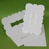Wholesale wedding card with a cute window and pretty patterns-W048