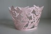 Wholesale Butterfly design wedding decoration paper cupcake wrapper/holder
