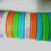Wholesale Debossed Silicone Wristbands