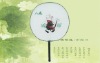 Wholesale Palace fan/plastic silk fan/silk hand fan