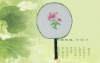 Wholesale Palace fan/plastic silk fan/silk hand fan
