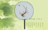 Wholesale Palace fan/plastic silk fan/silk hand fan