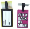 Soft PVC luggage Tags/custom soft pvc luggage tags