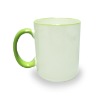 2011 hottest sublimation coating mug side and handle colorful ceramic mug