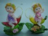 Wholesale polyresin figurines,flower fairy polyresin figurine