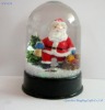 Plastic snowman water snow globe