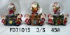 water ball Santa for set of 3