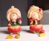 Wholesale Artificial strawberry couple Resin Craft