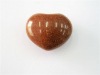 Wholesale goldstone quartz heart,gemston heart,semi percious stone,gemston