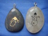 Wholesale Engraved stone key ring with pictures image