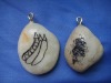 Engraved stone key ring with pictures image