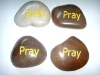 Engraved stones word stones