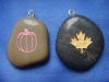 Wholesale Engraved stone key ring with pictures