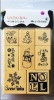 Wholesale Christmas Xmas wood stamp set / rubber stamp set