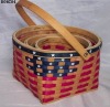 Wholesale handmade wood basket