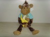 Wholesale plush monkey with banana