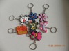 Wholesale souvenir gift silicone keyring rubber kechains